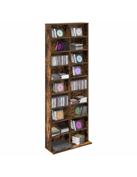 Mobile per CD Rovere Fumo 65 x 23,5 x 175 cm