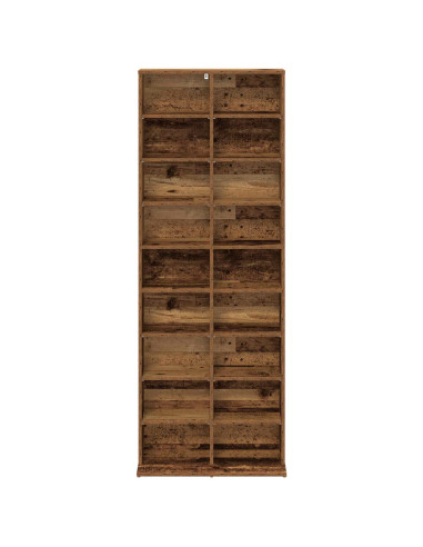 Mobile per CD Legno antico 65 x 23,5 x 175 cm