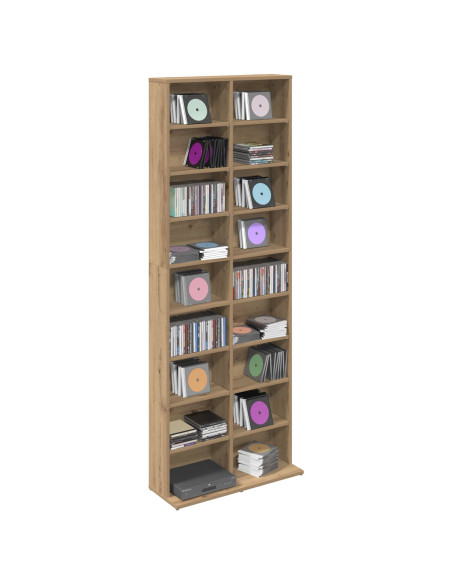 Mobile per CD Rovere Artigianale 65 x 23,5 x 175 cm
