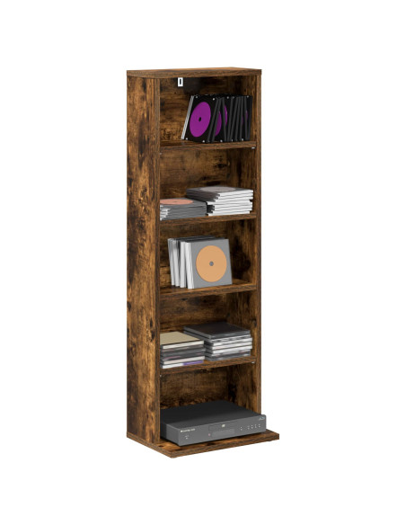 Mobile per CD Rovere Fumo 33 x 23,5 x 97,5 cm