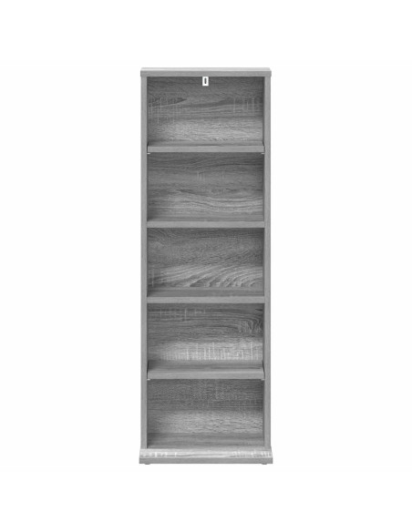 Mobile per CD Sonoma grigio 33 x 23,5 x 97,5 cm