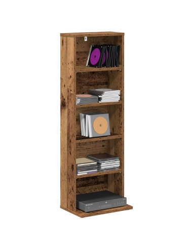 Mobile per CD Legno antico 33 x 23,5 x 97,5 cm