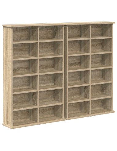 Mobile per CD 2 pz Rovere Sonoma 60 x 17 x 92 cm