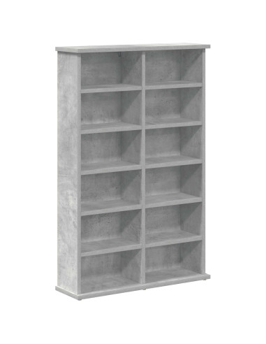 Mobile per CD 2 pz Grigio Cemento 60 x 17 x 92 cm