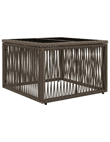 Set Divano da Giardino 7 pz Grigio polyrattan