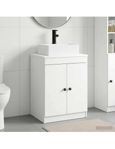 Set di mobili per il bagno Bianco Legno ingegnerizzato
