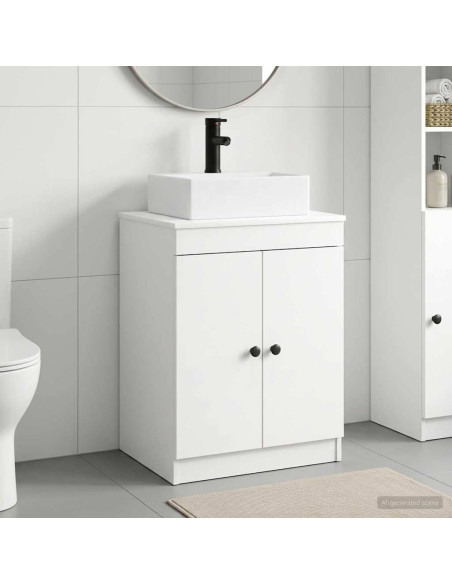 Set di mobili per il bagno Bianco Legno ingegnerizzato