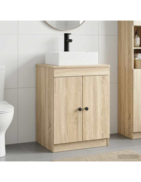 Set di mobili per il bagno Rovere Sonoma Legno ingegnerizzato