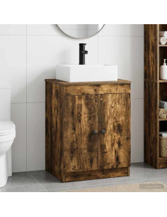 Set di mobili per il bagno Rovere Fumo Legno ingegnerizzato