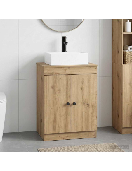 Set di mobili per il bagno Rovere Artigianale