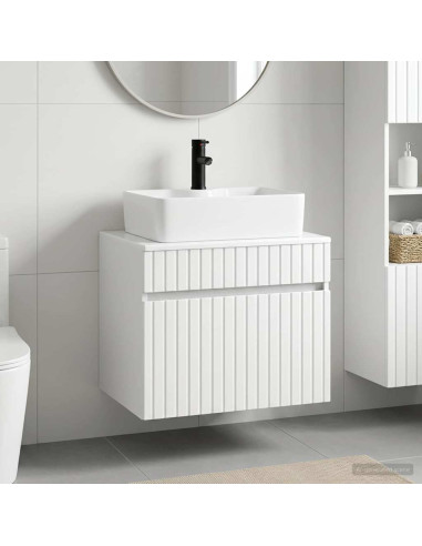 Set di mobili per il bagno Bianco Legno ingegnerizzato