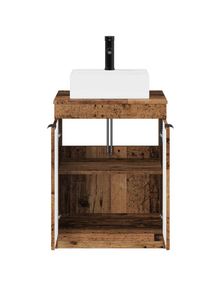 Set di mobili per il bagno Legno antico Legno ingegnerizzato
