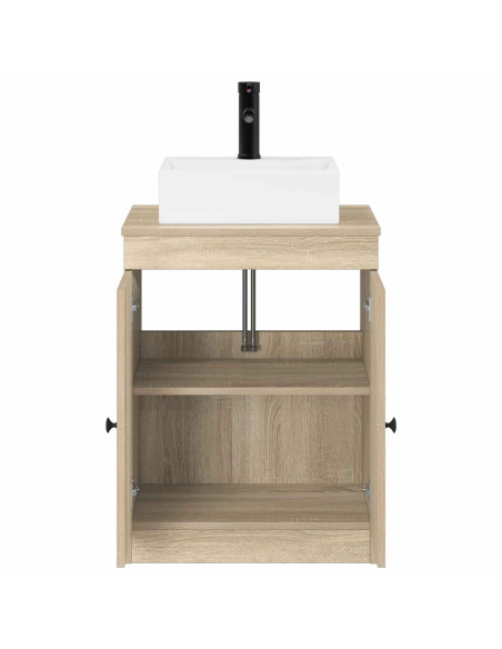 Set di mobili per il bagno Rovere Sonoma Legno ingegnerizzato