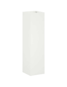 Vaso da giardino Bianco 20 x 20 x 75 cm 2