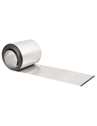 Bordura per Prato 20 m x 10 cm Acciaio zincato Argento