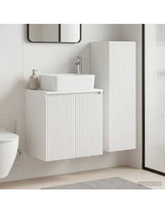 Set di mobili per il bagno 2 pz Bianco 33 x 34,5 x 100 cm