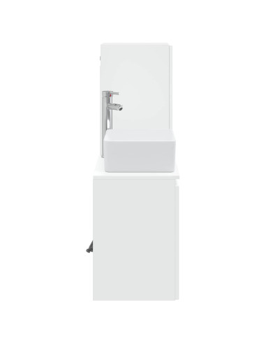 Set di mobili per il bagno 2 pz Bianco 33 x 34,5 x 100 cm