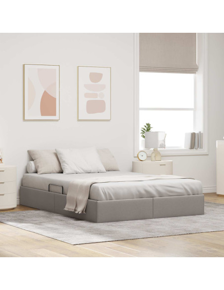 Letto ottomano con archiviazione Talpa 140 x 190 cm Tessuto