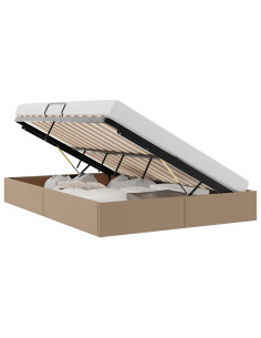 Letto ottomano Cappuccino 140 x 200 cm Pelle Sintetica 2