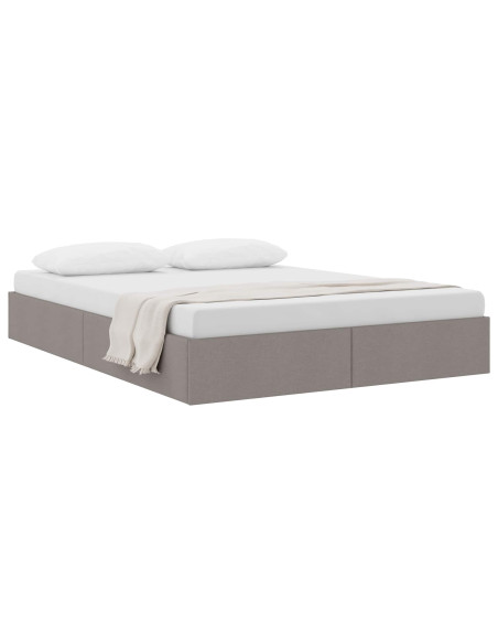 Letto ottomano con archiviazione Talpa 140 x 190 cm Tessuto