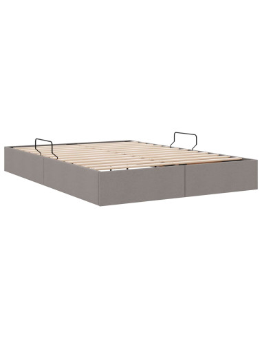 Letto ottomano con archiviazione Talpa 140 x 190 cm Tessuto