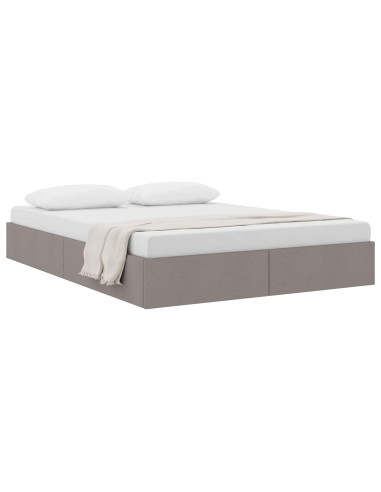 Letto ottomano con archiviazione Talpa 140 x 200 cm Tessuto