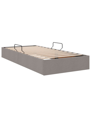 Letto ottomano con archiviazione Talpa 100 x 200 cm Tessuto