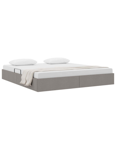 Letto ottomano con archiviazione Talpa 160 x 200 cm Tessuto