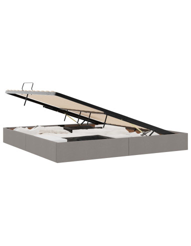 Letto ottomano con archiviazione Talpa 200 x 200 cm Tessuto