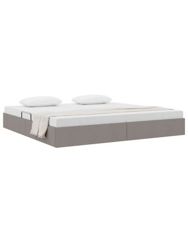 Letto ottomano con archiviazione Talpa 200 x 200 cm Tessuto