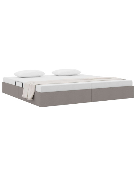 Letto ottomano con archiviazione Talpa 200 x 200 cm Tessuto