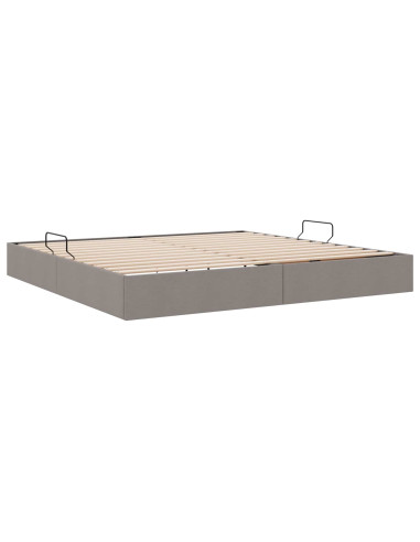 Letto ottomano con archiviazione Talpa 200 x 200 cm Tessuto