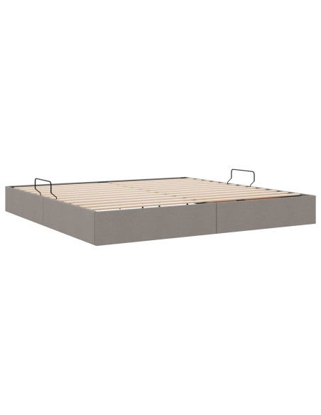 Letto ottomano con archiviazione Talpa 200 x 200 cm Tessuto