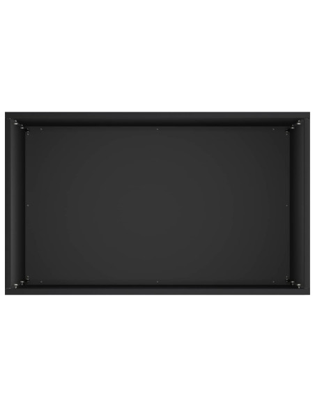 Vaso da giardino 2 pz Nero 40 x 30 x 75 cm