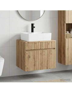 Set di mobili per il bagno Rovere Artigianale