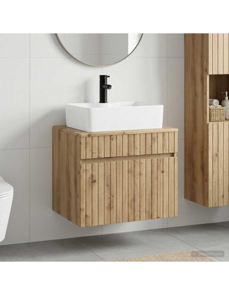 Set di mobili per il bagno Rovere Artigianale