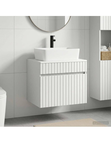 Set di mobili per il bagno Bianco Legno ingegnerizzato