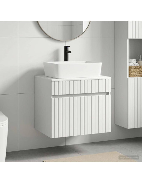 Set di mobili per il bagno Bianco Legno ingegnerizzato