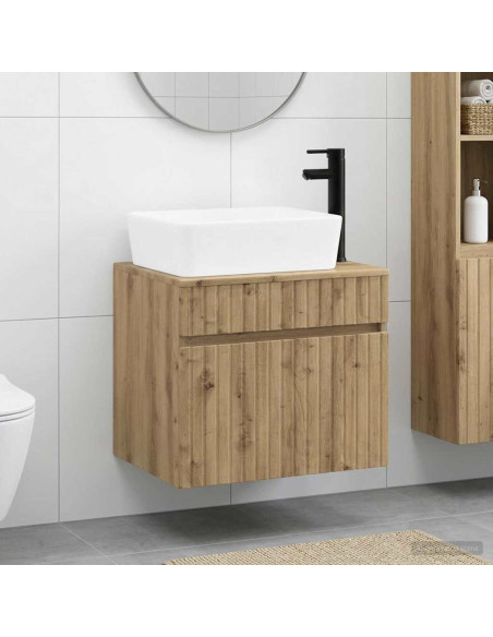 Set di mobili per il bagno Rovere Artigianale