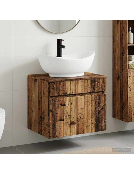Set di mobili per il bagno Legno antico Legno ingegnerizzato
