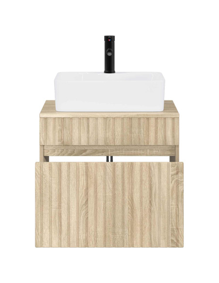 Set di mobili per il bagno Rovere Sonoma Legno ingegnerizzato