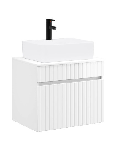 Set di mobili per il bagno Bianco Lucido Legno ingegnerizzato