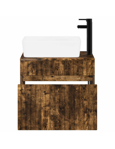 Set di mobili per il bagno Rovere Fumo Legno ingegnerizzato
