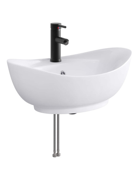 Set di mobili per il bagno Nero Legno ingegnerizzato