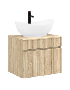 Set di mobili per il bagno Rovere Sonoma Legno ingegnerizzato 2