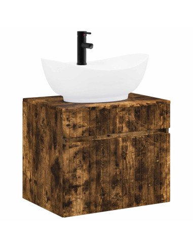Set di mobili per il bagno Rovere Fumo Legno ingegnerizzato