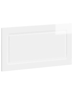Testiera da Muro UTRECHT Bianco Lucido Legno ingegnerizzato