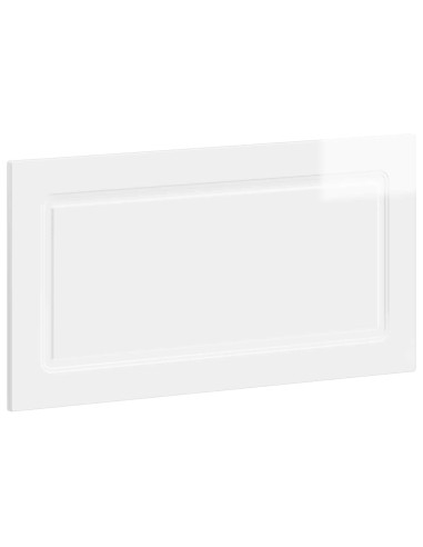 Testiera da Muro UTRECHT Bianco Lucido Legno ingegnerizzato