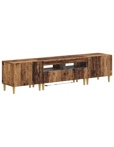 Mobile TV LED a 5 pezzi Legno antico Legno ingegnerizzato