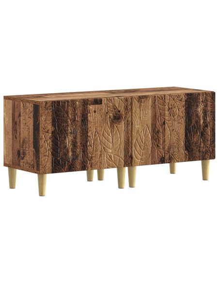 Mobile TV LED a 5 pezzi Legno antico Legno ingegnerizzato